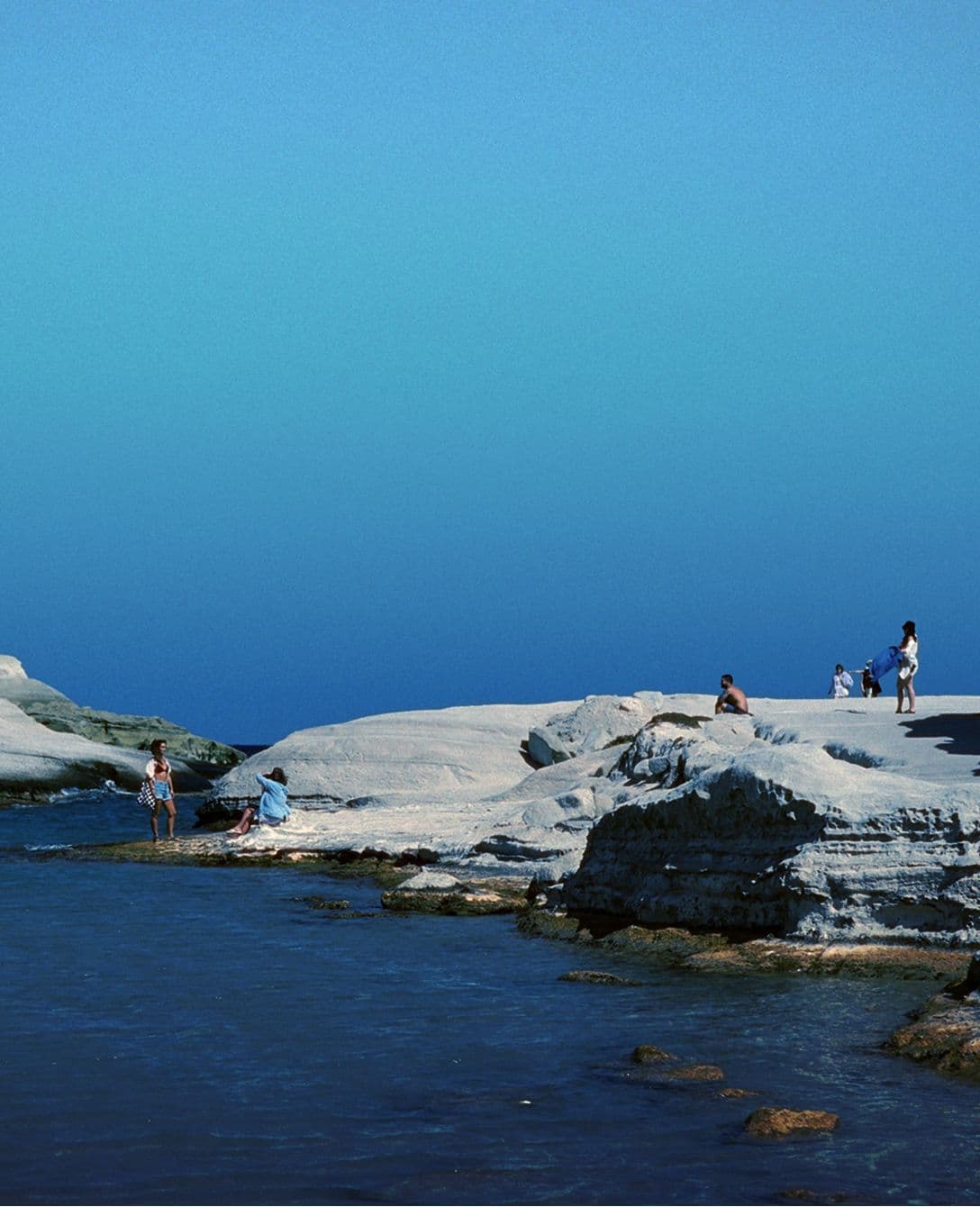 the rocks were warm, the water wasn't. nobody checked the time.